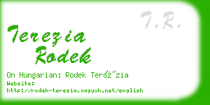 terezia rodek business card